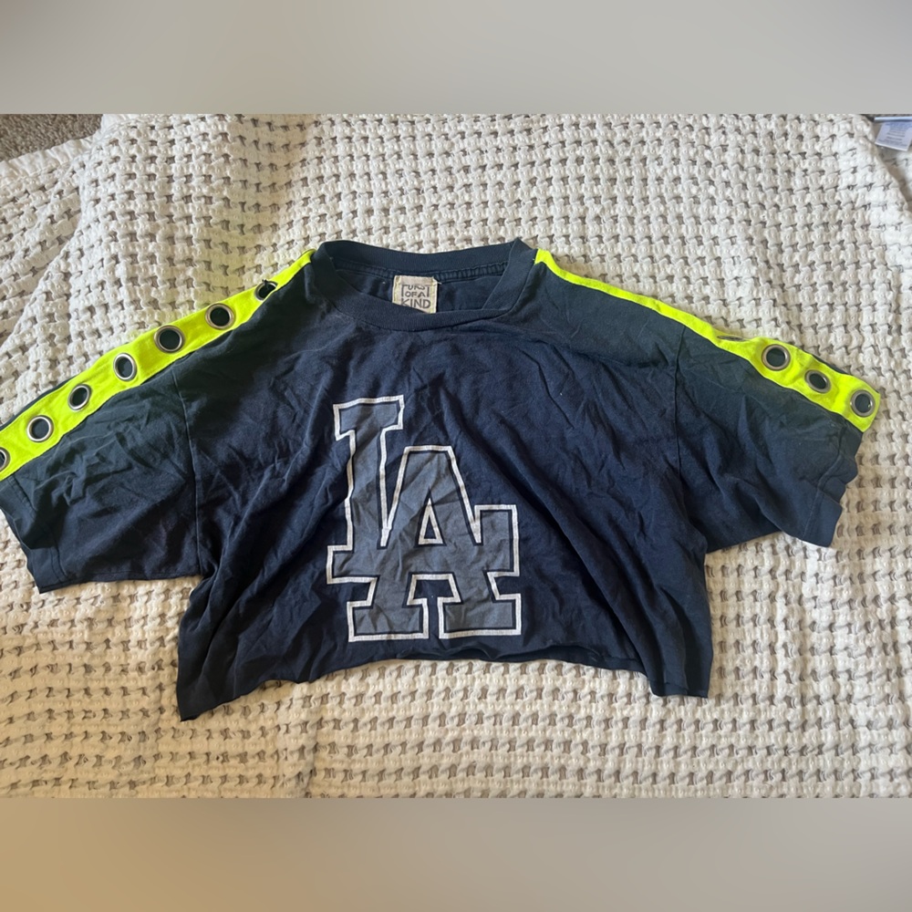 LF Furst of a Kind LA Dodgers Vintage Crop
